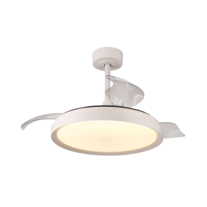 Ventilatore led da soffitto 50w bianco global 8826 modern design