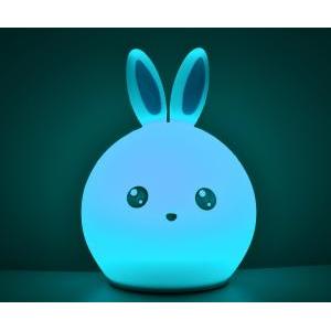 Lampada led da notte coniglio morbido multicolore igz241c