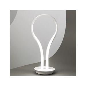 Lampada da tavolo led metallo bianco opaco  6616 b lc design moderno