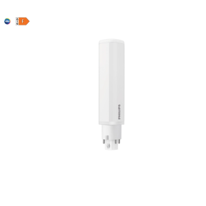 Lampadina led plc 6.5w 830 g24q2  plcled4p18830g2 bianca 128mm