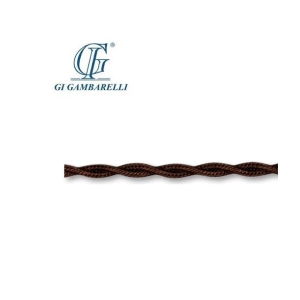 Cavo treccia seta marrone 3x0,75mm2 10 metri  34307
