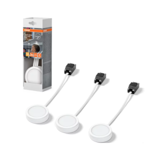 Faretti led sottopensile rotondi 65mm bianco  lum432412b3 illuminazione cucina