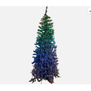 Tenda luminosa led rgb per albero natale 180cm 204led giocoplast 14125028