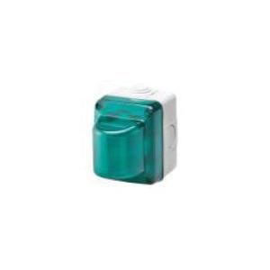 Lampada spia  da parete verde ip65 - 800062