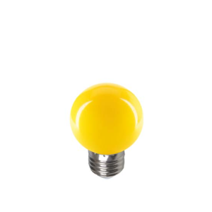 Lampadina led attacco e27 1w gialla   - 5188/gia