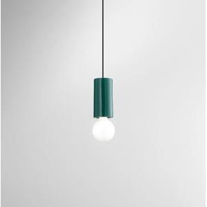 Lampada sospensione ceramica verde lucido   - 8402 vp
