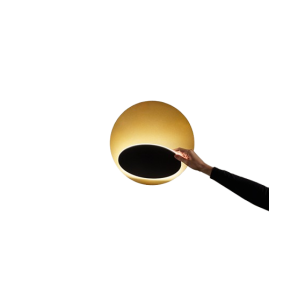 Plafoniera alluminio oro nero design moderno  8230 or lc