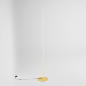 Piantana led oro dimmerabile luce calda 3000k 950lm 180 cm - ebony pt o