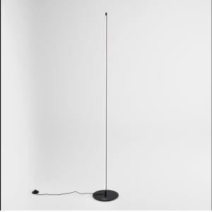 Piantana led nera dimmerabile luce calda 3000k 950lm 180 cm -ebony pt n