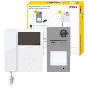 Kit videocitofonico 2 fili espandibile  k7549.r interfaccia lcd