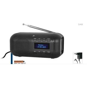 Radiosveglia digitale dab plus compatta  eh50107 nero