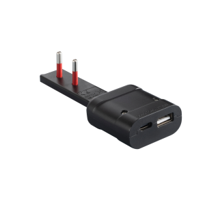 Caricatore da parete 2 usb flat 10a nero  rs7712nc per dispositivi elettronici