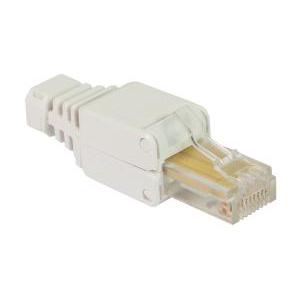 Connettore rj45 cat 5e utp tool-less bianco  23747 confezione 10 pezzi
