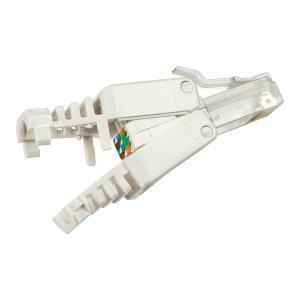 Connettore rj45 cat6 utp tool-less bianco  23723