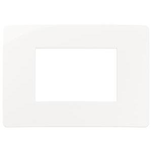 Placca elettrica 3 moduli bianco  14653u.01 per serie plana