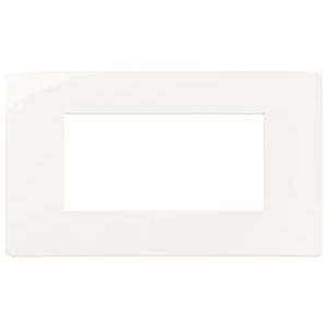 Placca civile 4 moduli bianco  14654u.01 design moderno