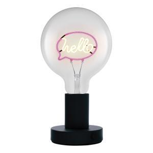 Lampada da tavolo led vintage nero  lum853225 design hello