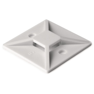 100 basette adesive vite 19x19 mm supporto cavi nero  151-28320