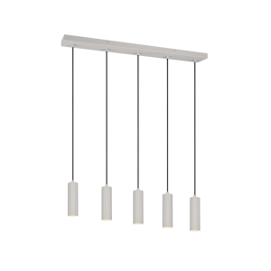 Sospensione lineare 5 luci gu10 85cm trio 367700576