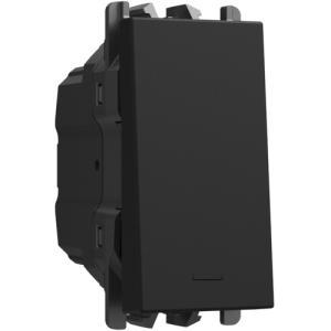 Invertitore 1p 10ax 1 modulo nero  27104.n lybra serie