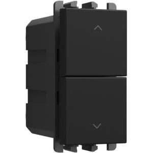 Pulsanti interbloccati 1 modulo nero assiale lybra 27139.n