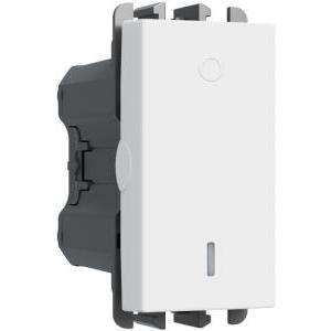 Interruttore bipolare  lybra  bianco - 27162.b