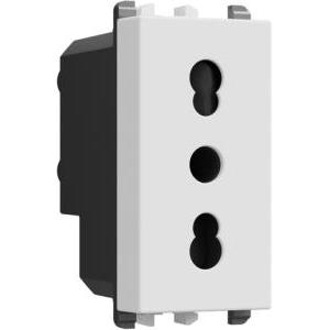 Presa elettrica bipasso 16a 250v 1 modulo  27303.b civile lybra