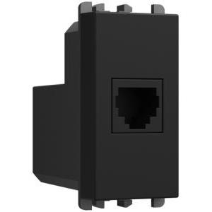 Presa telefonica  lybra nero - 27411.n