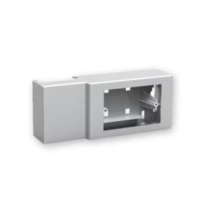Scatola parete alluminio 3 moduli  8889.al