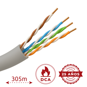 Cavo utp safire senza alogeni bobina 305m  - utp5e-305-h-dca/b305