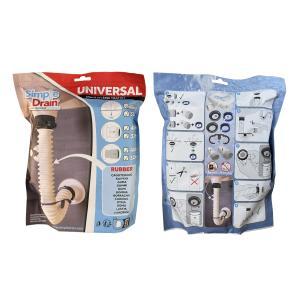 Kit universale sifone in gomma simple-drain