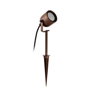 Faretto picchetto ip65 attacco gu10 marrone  - ges2281
