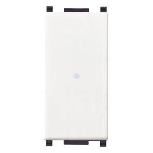 Deviatore assiale 1p 10ax 14104  plana bianco