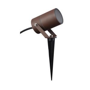 Faretto picchetto esterno corten ip65 gu10 23cm  - 9288