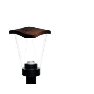 Testa palo attaco colore corten e27 ip65 ømax lampadina 60mm  - 151/36