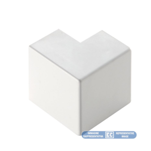 Angolo esterno bianco per canalina 200x80mm  - ecae20080b