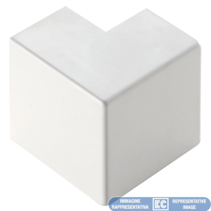 Angolo esterno bianco minicanale 20x10  - ecae2010b