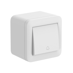 Pulsante campanello 10a contenitore da superficie bianco 68x68  fixa - 60484