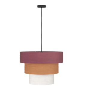 Lampada sospensione con diffusore rosso, arancione, bianco 1xe27 max25w  parogno - 902638