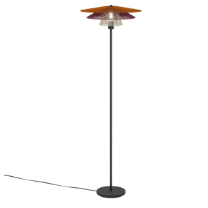 Piantana in tessuto rosso, arancione, bianco 1xe27 max25w 1.6m  pignona - 902657