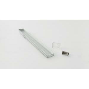 Profilo alluminio con copertura trasparente per striscia led 2 mt  barra/strip/10