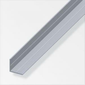 2,5mt di profilo angolare in alluminio naturale colore naturale con scanalature 25592