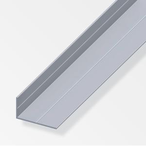 Canala angolare alfer aluminium 15.5x27.5x1.5mm lunghezza 2.5m naturale - 25666