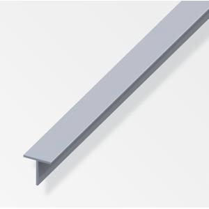 Profilo quadrato a t alfer aluminium 19.5x1.5mm lunghezza 1m naturale - 25728