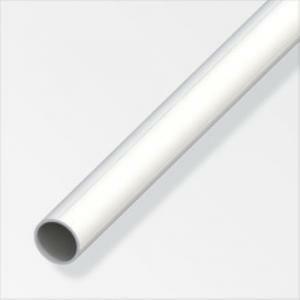 1mt di tubo tondo in plastica colore bianco 21044