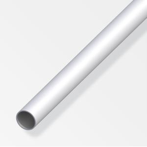 Tubo tondo alfer aluminium 8x1mm lunghezza 1m argento - 01021