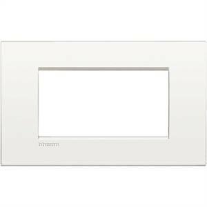 Livinglight air placca 4 moduli  colore bianco puro lnc4804bn
