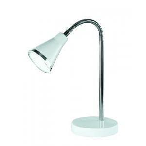 Italia lampada led da tavolo arras con interruttore a filo luce calda 3000k per interno ip20 colore bianco r52711101
