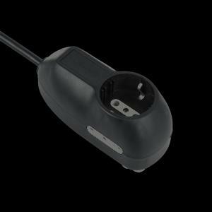 Multipresa 1 schuko + 2 bivalenti 10/16a 5mt spina 16a colore nero 62057