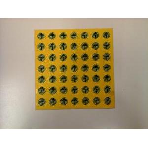 49 etichette adesive  simbolo terra - 9184c